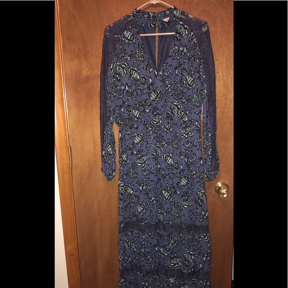 NWT Belle + Sky Lace Maxi Dress